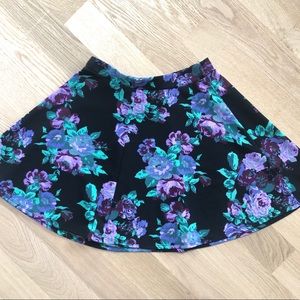 Zumiez Floral Circle Skirt